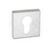 Forme Euro Escutcheons on Minimal Square Rose - Polished Nickel