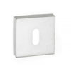 CleanTouch Anti-Bac Key Escutcheons on Minimal Square Rose - Satin Chrome