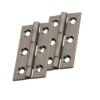 Fingertip Cabinet Hinges (50mm x 28mm OR 64mm x 35mm), Pewter Effect (sold in pairs)