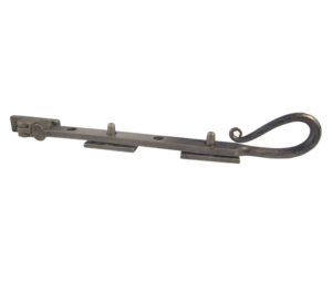 Handforged Shepherds Crook Casement Window Stay (200mm, 250mm OR 300mm), Pewter
