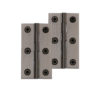 Extruded Brass Cabinet Hinges (2.5 Inch OR 3 Inch), Matt Bronze (Sold In Pairs)
