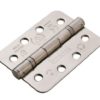 HIN14325/13BSS/R - Carlisle Brass Ball Bearing Hinge 4 x 3 x 2.5mm Grade 13 Radius (Pack of 3) Polished Stainless Steel