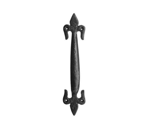 Fleur De Lys Cabinet Pull Handles (100mm, 125mm OR 170mm), Black Antique