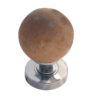 Sunset Red Marble Mortice Door Knob, Polished Chrome (sold in pairs)