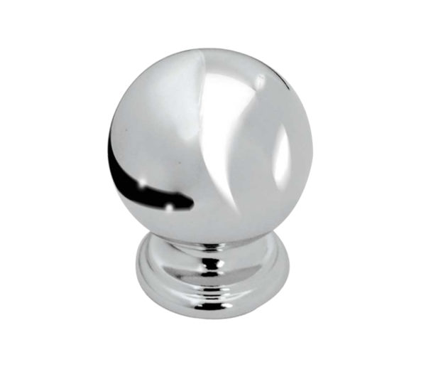 Ball Shaped Cupboard Knobs (18mm, 24mm, 28mm OR 38mm), Polished Chrome