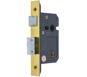 Architectural Bathroom Lock (64mm OR 76mm), PVD Stainless Brass