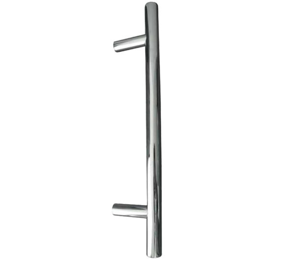 T-Bar Cabinet Handles (12mm Diameter), Polished Stainless Steel