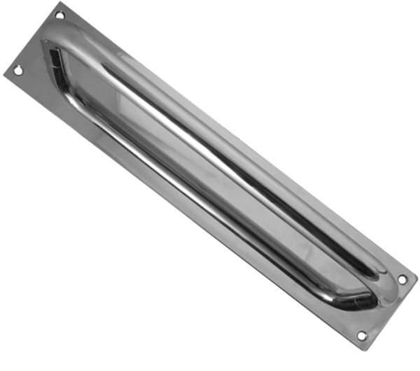 Pull Handles On Backplate (225mm OR 300mm), Polished Stainless Steel