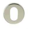 Frelan Hardware Oval Profile Escutcheon (52mm x 5mm OR 52mm x 8mm), Polished Stainless Steel