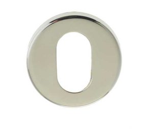 Frelan Hardware Oval Profile Escutcheon (52mm x 5mm OR 52mm x 8mm), Polished Stainless Steel
