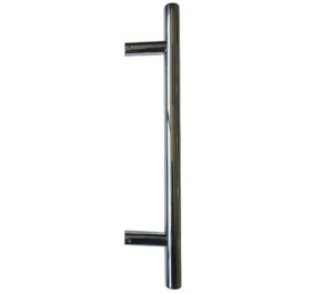 Guardsman Pull Handles (19mm or 25mm Bar Diameter) Bolt Through Fixing, Polished Stainless Steel