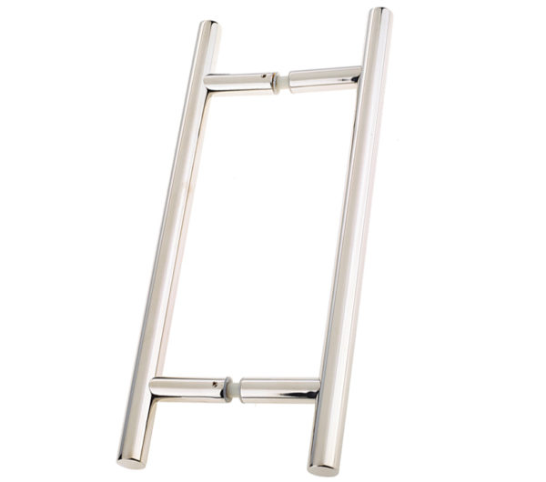 Guardsman Pull Handles (19mm OR 25mm Bar Diameter) Back To Back Fixing, Polished Stainless Steel (sold in pairs)