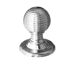 Reeded Cupboard Knob (22mm OR 28mm), Polished Chrome