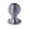 Reeded Cupboard Knob (22mm OR 28mm), Satin Chrome