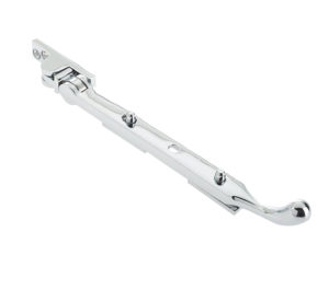 Bulb End Casement Window Stay (8", 10" OR 12"), Polished Chrome