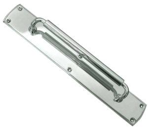Chatsworth Pull Handle On Backplate (380mm OR 460mm), Polished Chrome