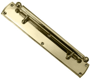Blenheim Pull Handle On Backplate (380mm OR 460mm), Polished Brass