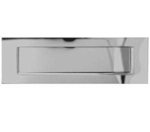 Sprung Letterplate (Various Sizes), Polished Chrome