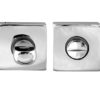Rombo Square Bathroom Turn & Release (50mm x 10mm), Polished Chrome