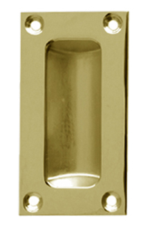 Flush Pull Handles (75mm, 89mm Or 102mm), Polished Brass