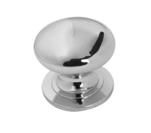 Cupboard Door Knobs (Various Sizes), Polished Chrome