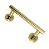 Straight Pull Handle On Rose (174mm OR 250mm c/c), Polished Brass