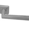 Mariani Klaudia Door Handles On Square Rose, Satin Chrome (sold in pairs)