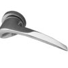 Paja Spiral Door Handles On Round Rose, Polished Chrome (sold in pairs)