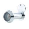 200 Degree Door Viewer With Intumescent Strip, Polished Chrome