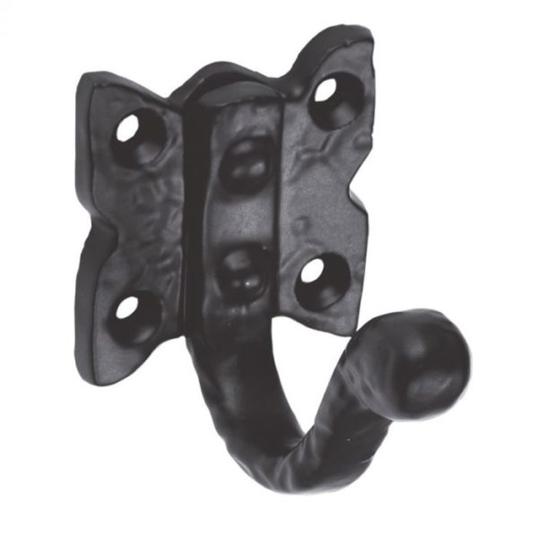 Ludlow Foundries LF5527 Single Wardrobe Hook Black Antique