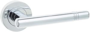 IRONMONGERY SOLUTIONS Lock Pack of Door Handle in Polished Chrome Finish