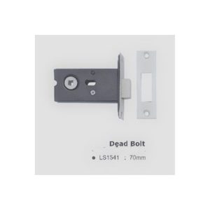 Door Deadbolt - 70mm - Satin Stainless Steel Finish
