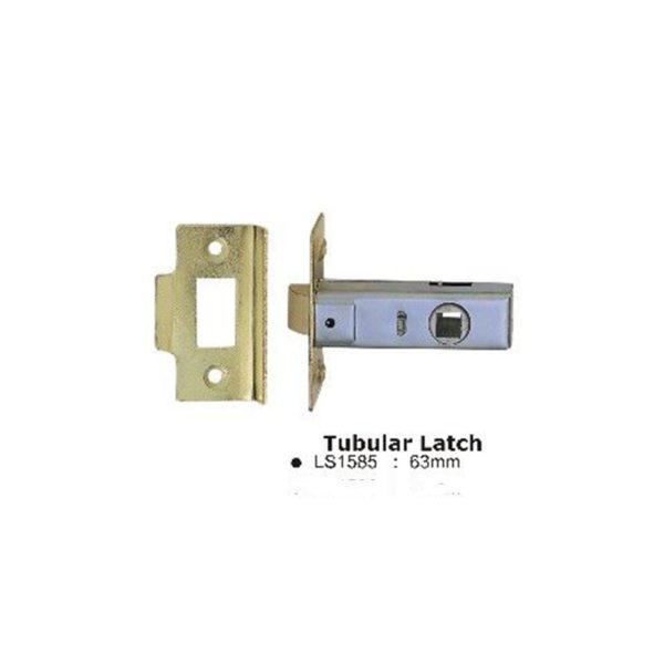 Tubular Latch – 63mm – Electro Brass Finish