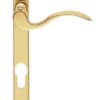 Narrow Plate - Scroll Lever Furniture (70mm C/C) Finish Polished Brass