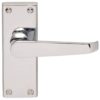 Carlisle Brass M31CP Victorian Lever On Backplate - Latch Polished Chrome