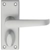 Carlisle Brass M31WCSC Victorian Lever On Backplate - Privacy Satin Chrome