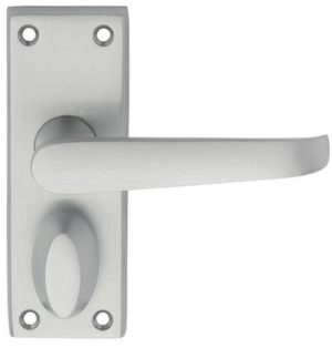 Carlisle Brass M31WCSC Victorian Lever On Backplate - Privacy Satin Chrome