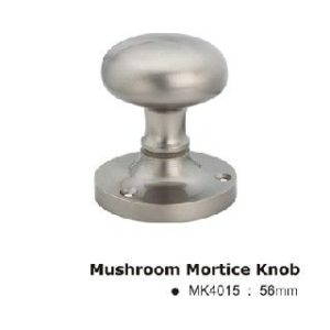 Mushroom Mortice Door Knobs- 56mm- Polished Chrome Finish