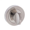 Mediterranean WC Turn and Release on Round Rose - Satin Nickel/Polished Nickel