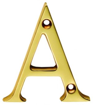 Carlisle Brass NA Letter Face Fix (A) Polished Brass