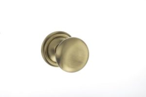 Atlantic Old English Harrogate Solid Brass Mushroom Mortice Knob, Antique Brass - OE58MMKAB (sold in pairs)