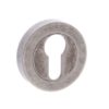 Atlantic Old English Euro Profile Escutcheons, Distressed Silver - OEESCEDS (sold in pairs)