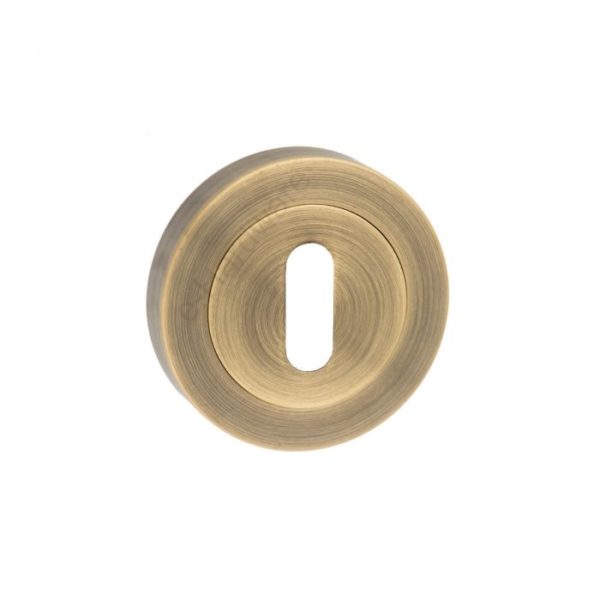 Atlantic Old English Standard Profile Escutcheons, Antique Brass - OEESCKAB (sold in pairs)