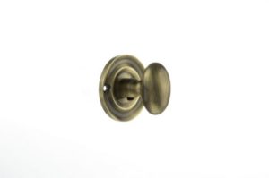 Atlantic Old English Solid Brass Bathroom Turn & Release, Antique Brass - OEOWCAB