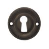 Atlantic Old English Solid Brass Standard Profile Round Escutcheon, Urban Bronze - OERKEUB (sold in pairs)