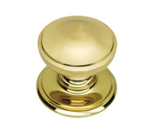 Centre Door Knobs – 100mm – Polished Brass Finish
