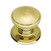 Centre Door Knobs – 75mm – Polished Brass Finish