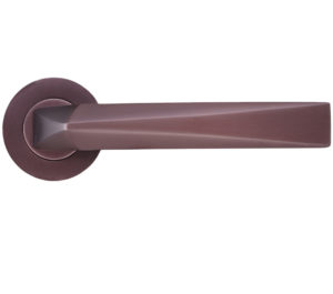Hydra Lever On Round Rose, Electro Coated Bronze (sold in pairs)