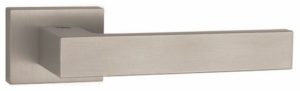 Atlantic Tupai Rapido Retaline Rillo Designer Door Handles On Rectangular Rose, Pearl Nickel - T2275LPL (sold in pairs)