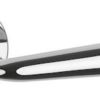 Atlantic Tupai Rapido Curvaline Adra Designer Door Handles On Round Rose, Bright Polished Chrome - T293RPC (sold in pairs)